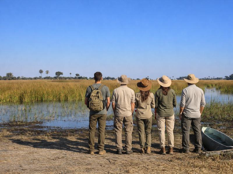 our team in Okavango